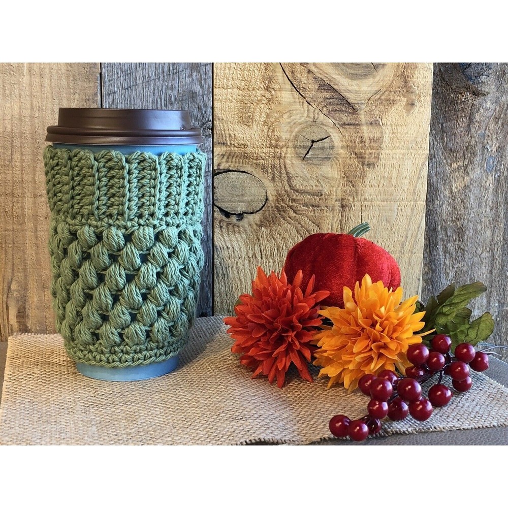 beautiful Hand Crocheted Cup Cozy